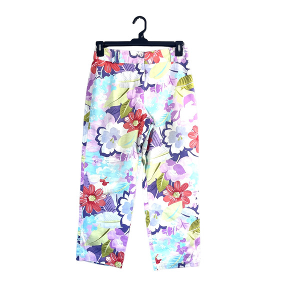 Vintage Women's Flower Power Talbots Pants 6 - Picture 1 of 6